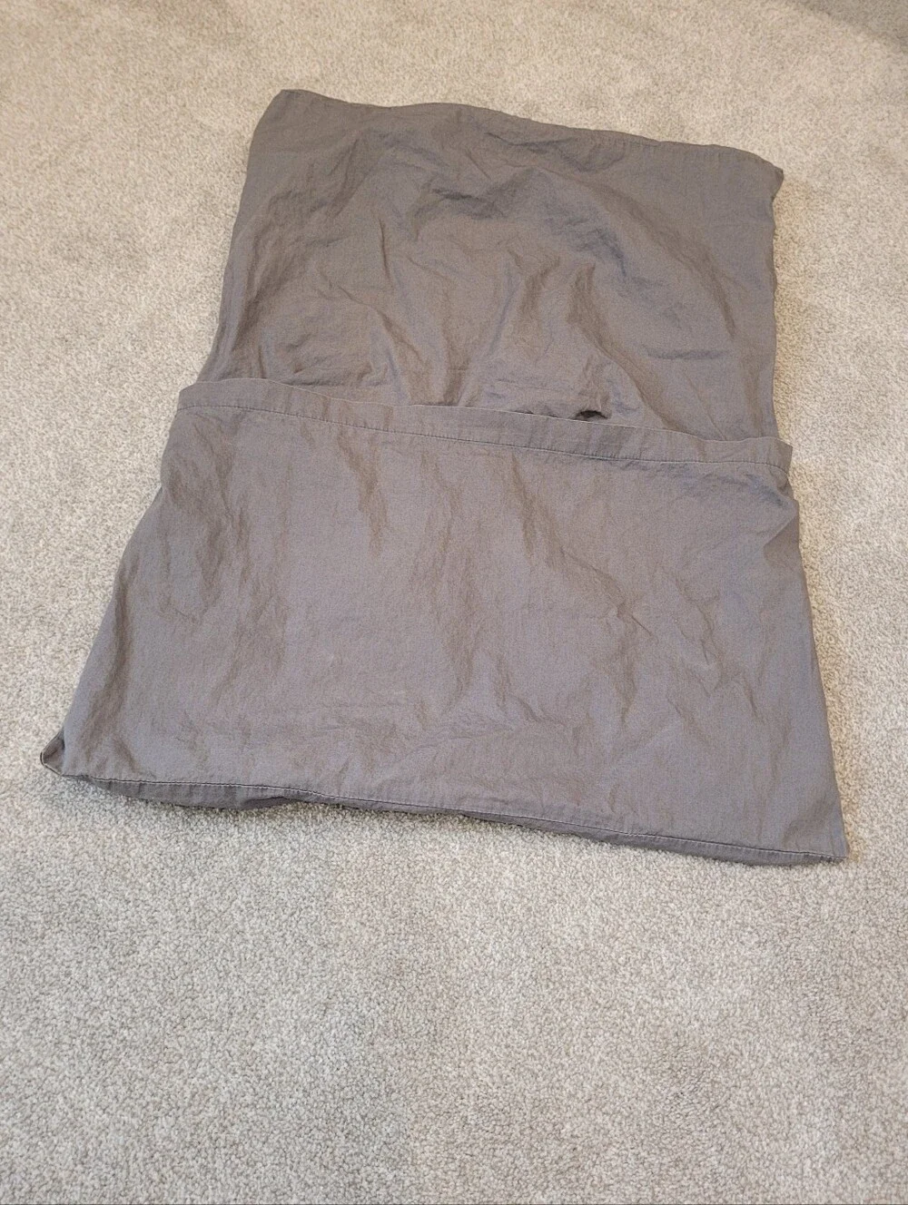 West Elm Pintuck Pillow Shams in Taupe Gray - One